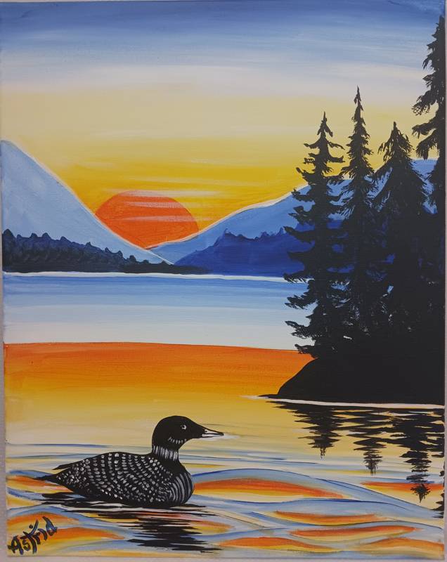 Paint Nite: Loon Lake Sunset